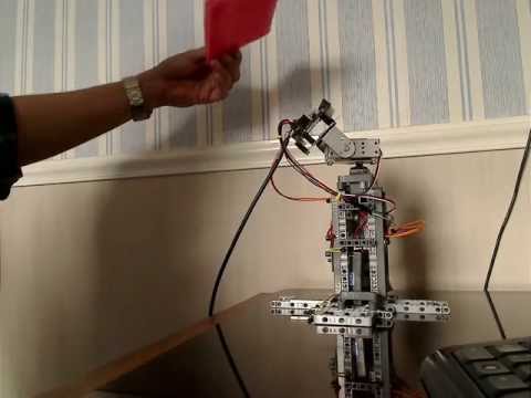 Tracking color algorithm and servos