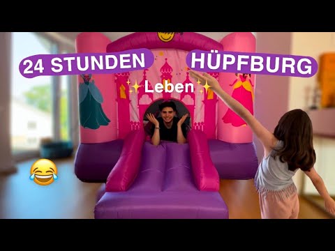 24 STUNDEN HÜPFBURG LEBEN🤠 (mit nisa lol)