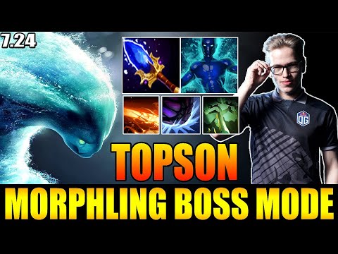 TOPSON MORPHLING GOD MODE TOYING ENEMIES LIKE A BOSS WITH AGHANIM'S SCEPTER 7.24 DOTA 2 GAMEPLAY