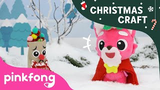 How to make Rudolph | Christmas Carols | Craft for Kids | Pinkfong Songs for Children