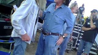 Randy Crouch &amp; Billy Joe Shaver backstage at Medicine Stone