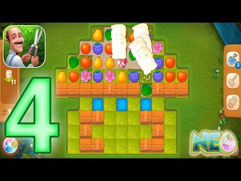 Gardenscapes: Gameplay Walkthrough Part 4 - Level 14 - 16 Completed (iOS, Android)