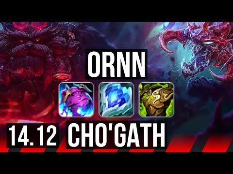 ORNN vs CHO'GATH (TOP) | 9/1/16, 43k DMG, 6 solo kills, Legendary, 500+ games | EUW Master | 14.12