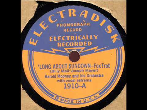 EL1910A TOM BERWICK  LONG ABOUT SUNDOWN  1932 ELECTRADISK 1910