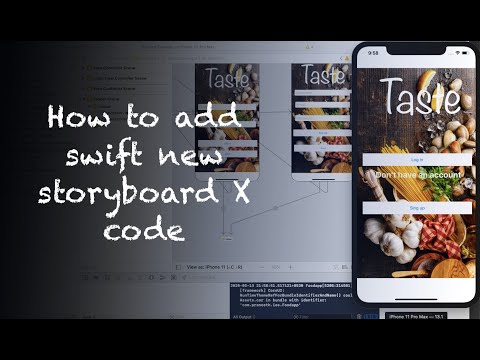 How to add a Storyboard to an Existing Project X code