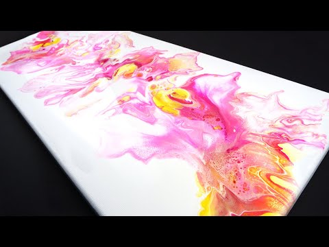 New! Acrylic Pouring on LARGE Canvas - Dutch Pour