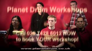 Corporate drum and percussion workshops at Planet drum