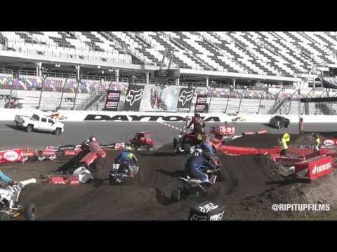Logan Stanfield Crash at Daytona ATV Supercross - 2016