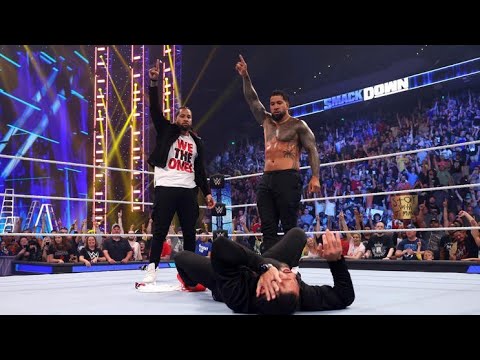 The Usos Superkick Roman Reigns to shatter the cracks in The Bloodline (WWE Smackdown 6/16/23)