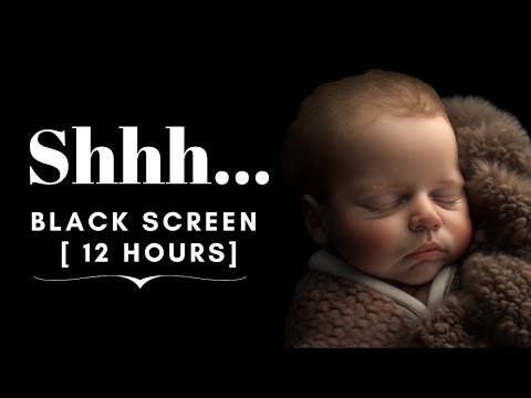 🌸ꗥ～ꗥ🌸 Shhh szum do snu dla dzieci 🌸ꗥ～ꗥ🌸 - Biały szum dla 🔳 czarny ekran 🔳