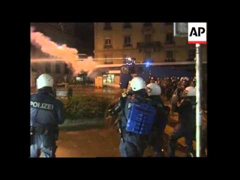 WRAP Latest clashes between riot police and protesters