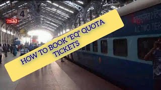 #EQ Quota/Emergency Quota/VIP Quota#Indian Railways#