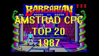 Amstrad CPC - Top 20 games (1987)