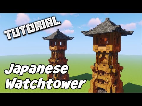 How To Build A Japanese Watchtower | Minecraft Tower