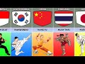 Martial Arts From Different Countries