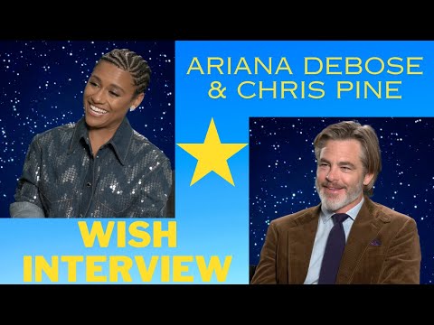 Disney's WISH interviews | Ariana DeBose & Chris Pine share favorite Disney films + childhood wishes