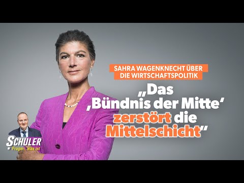 Sahra Wagenknecht on economic policy: “The ‘Alliance of the Center’ is destroying the middle class”