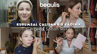BEAULİS İLE TEK MARKA MAKYAJ ✨ - Benimle Ofise Hazırlanın