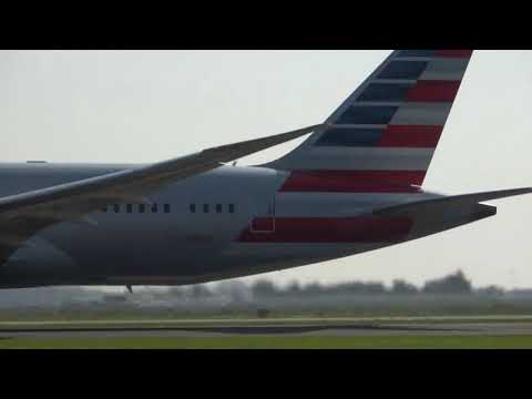 American Airlines B787 Takeoff Schiphol
