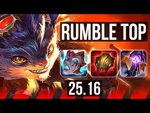 RUMBLE vs FIORA (TOP) | 10/2/9 | KR Challenger | 25.16