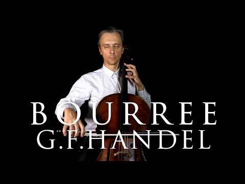G.F.Handel  Bourree | Suzuki Cello Book 2 | Fast, Slow and Accompaniment