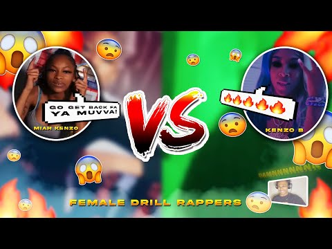 KENZO B VS MIAH KENZO | TOP 2 FEMALE DRILL RAPPERS | ACEMILLIONS REACTS