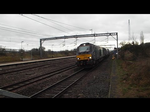 (HD) 68002'INTREPID' /68003'ASTUTE' pass Lichfield
