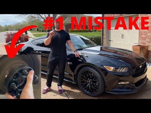 2015 Mustang GT Wheel Spacer Before and After Installation (Best Upgrade Under $100)