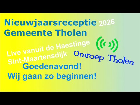 New Year's reception 2026 municipality of Tholen - Omroep Tholen