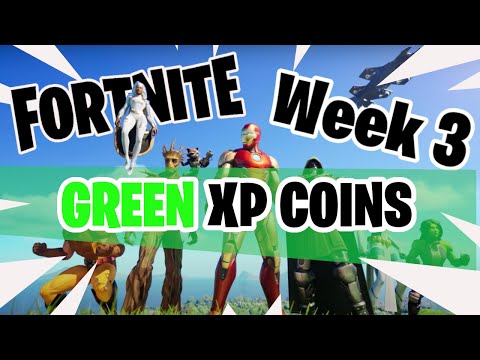 WEEK 3  All GREEN XP Coins Location