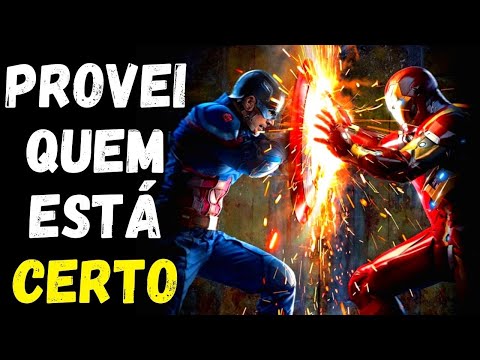 Capitão América Guerra Civil: QUEM ESTAVA CERTO? teamiron x teamcap