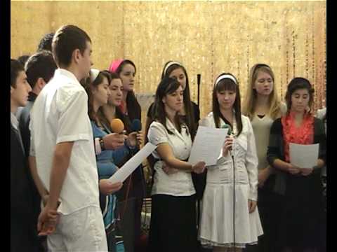 Tie iti dau inima mea - grup de tineri impreuna cu candidati de botez (Biserica Penticostala Albini)