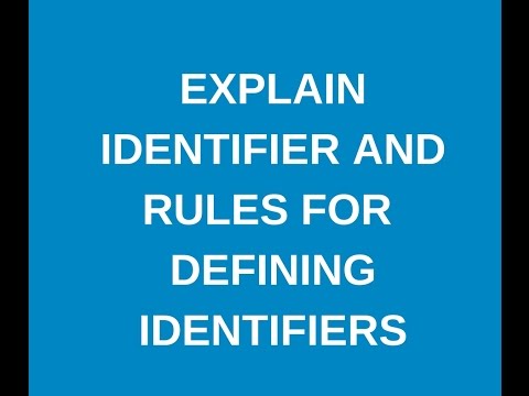 Java Tutorial 3 Explain Identifiers And Its Rules