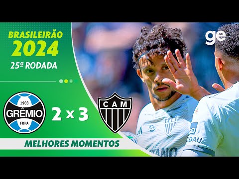 Gols e lances de Grêmio x Atlético Mineiro