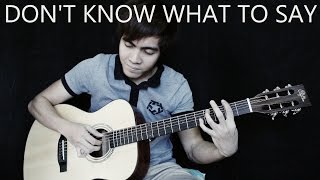 Don&#39;t Know What To Say - Ric Segreto (fingerstyle guitar cover)