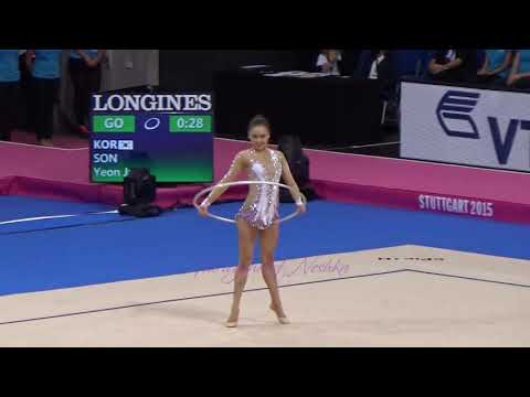 SON Yeon Jae (KOR) hoop - 2015 Stuttgart worlds Qualifs