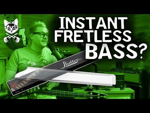 Converting a Bass Instantly to Fretless! Testing the Flatter