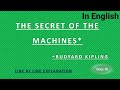 Rudyard Kipling The Secret Of Machine Class 10 Poem Explained In English