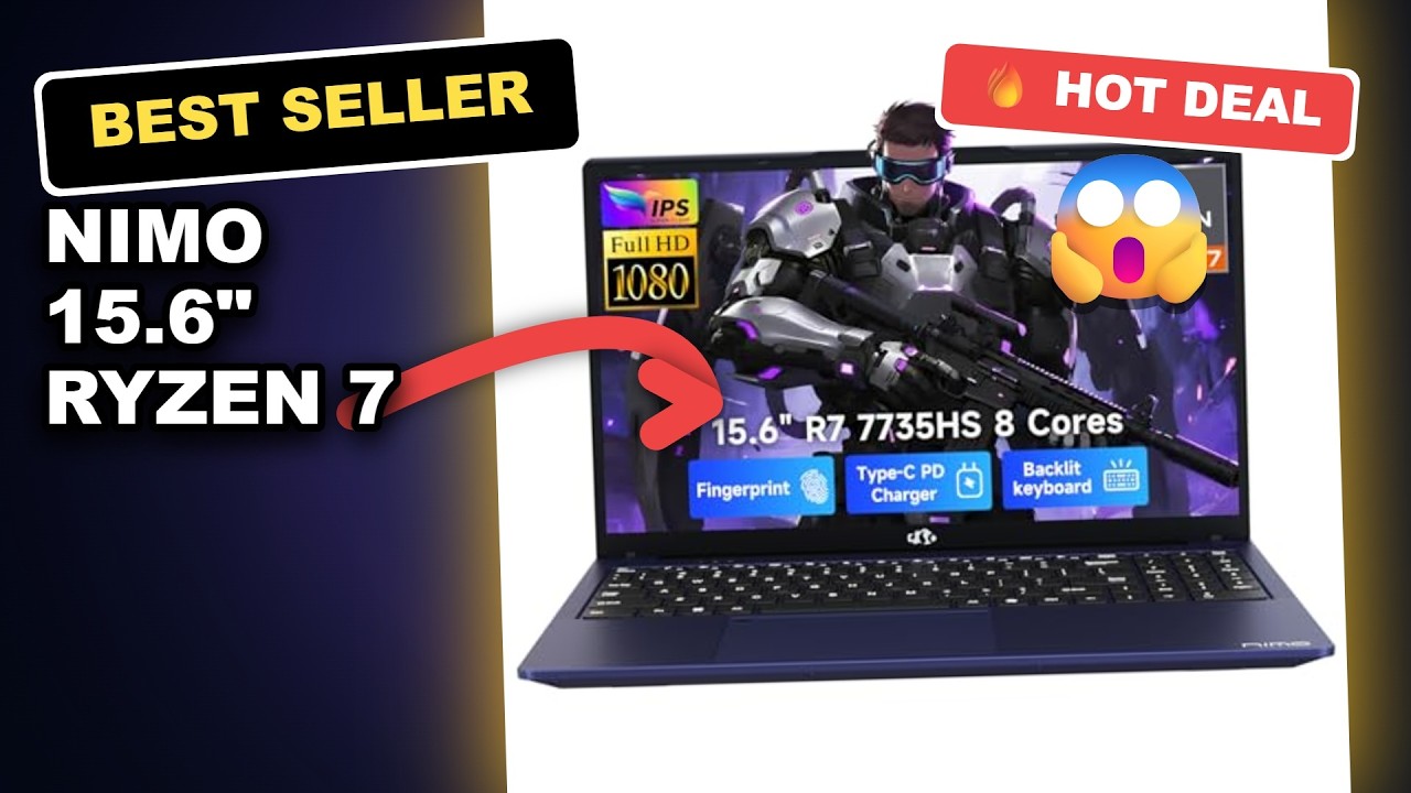 NIMO 15.6" Ryzen 7 Gaming Laptop Honest Review: Power Meets Portability review video
