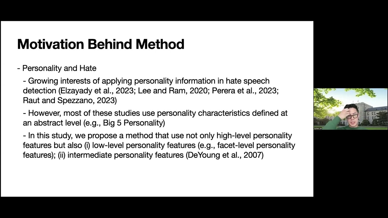 Deep Learning for Hate Speech Detection  A Personality based Approach