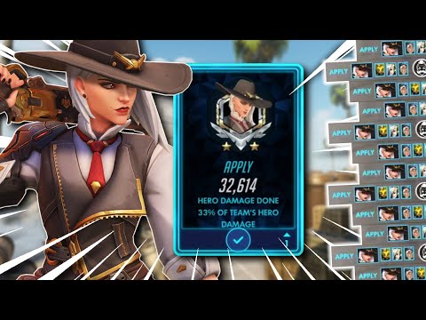 What 10000 Hours of Ashe looks like in Overwatch TOP 500