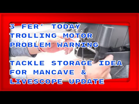 Trolling Motor Warning for Lowrance Ghost Users + Great ManCave Tackle Storage Idea