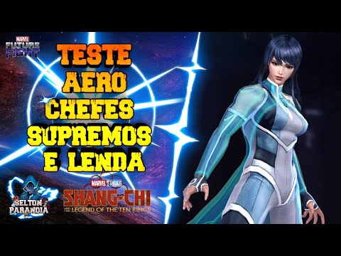 TESTE COM A AERO TRANSCENDIDA NOS CHEFES SUPREMOS E LENDA - MARVEL FUTURE FIGHT
