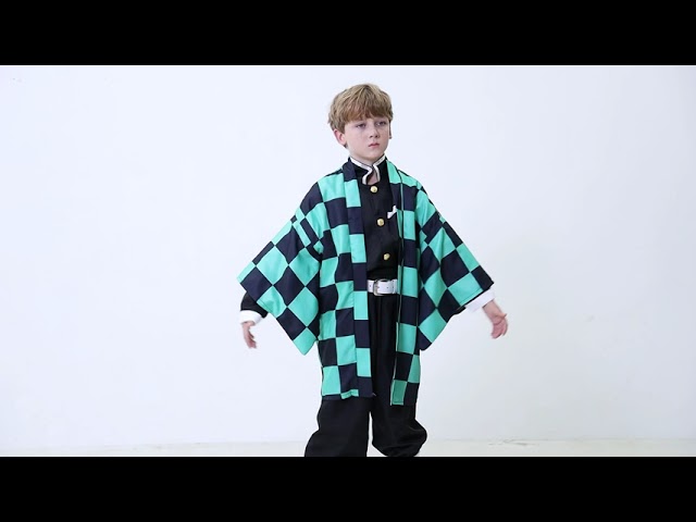 Vídeo relacionado con Bocguy Tanjiro Cosplay, Disfraz de Anime Tanjiro Kamado, Disfraz Anime para Hombre, Uniforme Personaje Traje de Kimono para Adultos para Carnaval, Halloween, Fiesta de Cosplay