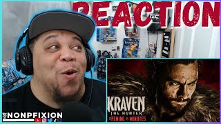 KRAVEN THE HUNTER - OPENING 8 MINUTES | REACTION | NONPFIXION