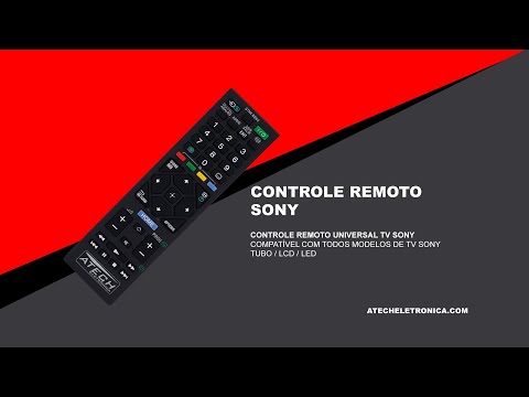 Controle Remoto Universal TV Tubo / LCD / LED Sony (Smart TV) - Todos os Modelos
