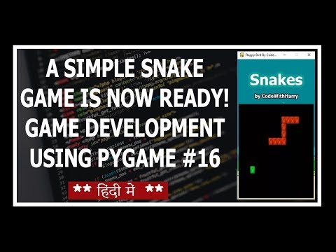 Adding Score Replotting Food Changing Size Python Game Development Using Pygame In Hindi 16