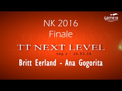 NK 2016 FINALE: Britt Eerland - Ana Gogorita