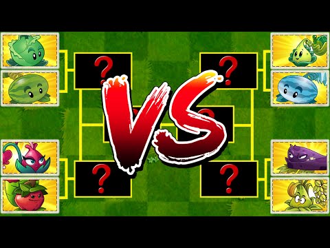 PvZ 2 Tournament Mod Every PULT Plant Max Level - Who Will Win? - Plant vs Plant Challenge