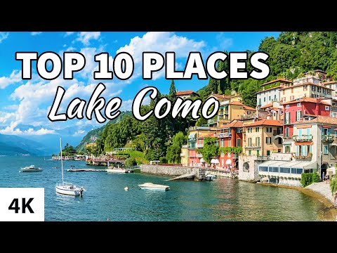 Top 10 Places to Visit on Lake Como / Italy (4K) Video